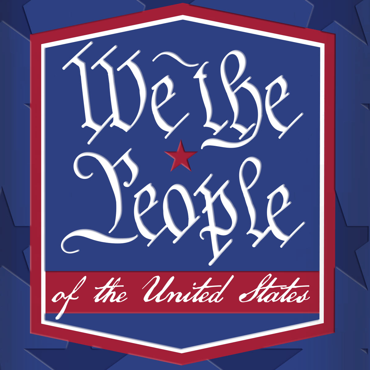 Kerusso Hold Fast Patriotic Star Design Red, White, Blue 30 Ounce Lidded Stainless Steel Travel Tumbler with Straw