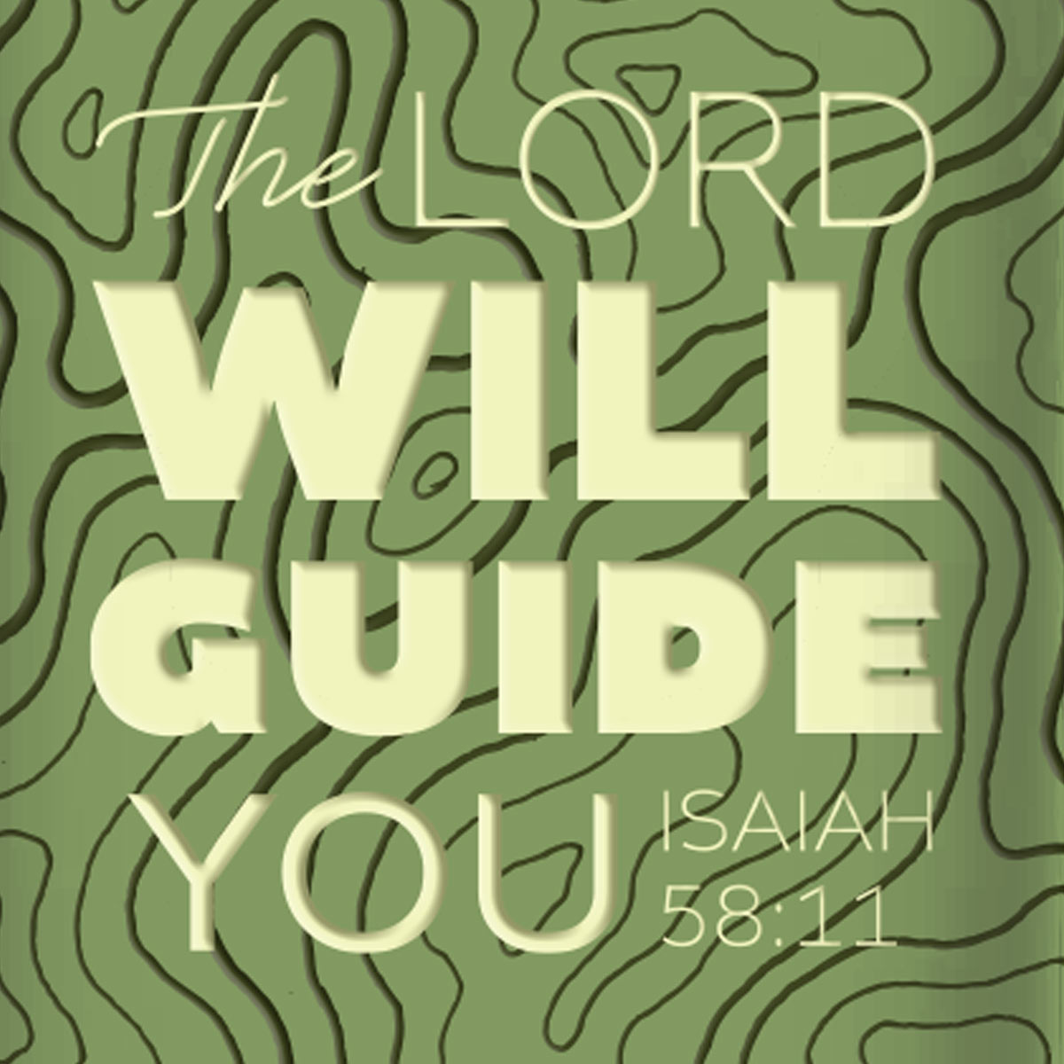 Kerusso 30oz Stainless Steel Mug with Straw The Lord Will Guide You