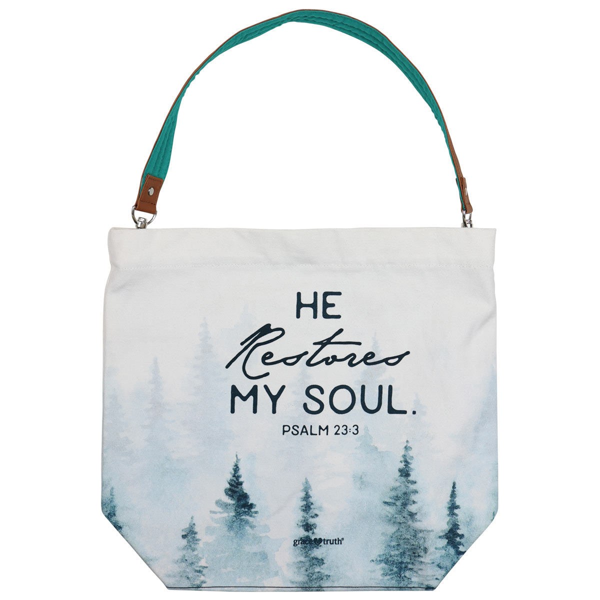 grace & truth Tote Bag - He Restores