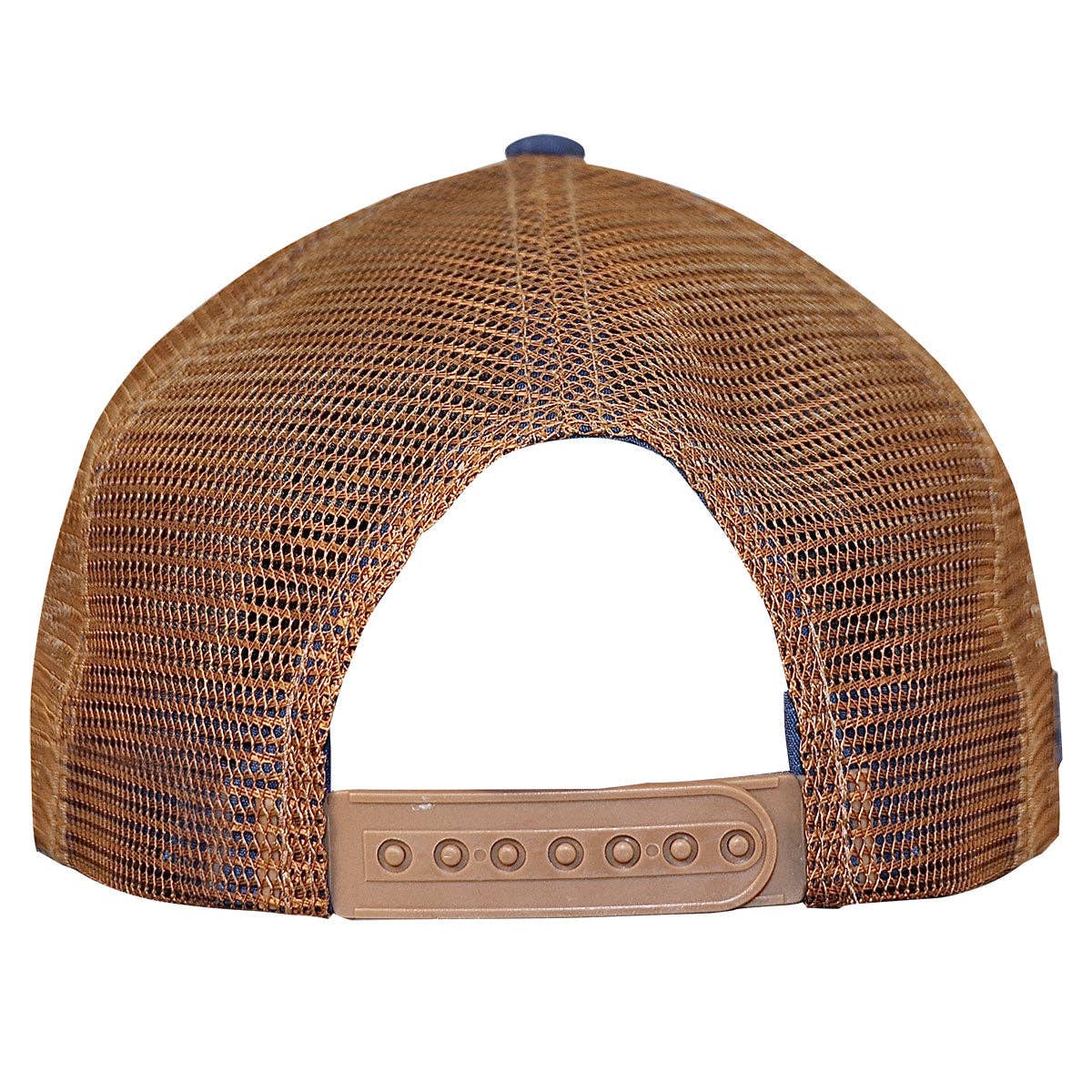 Kerusso Mens Cap Blue Cross Shield: Brown/Blue / One Size Fits Most