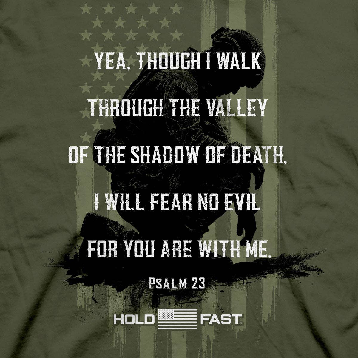 HOLD FAST Mens T-Shirt Psalm 23