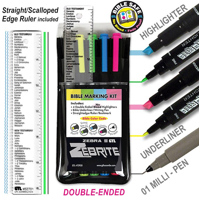 Zebrite Bible Marking Kit (Set of 5)