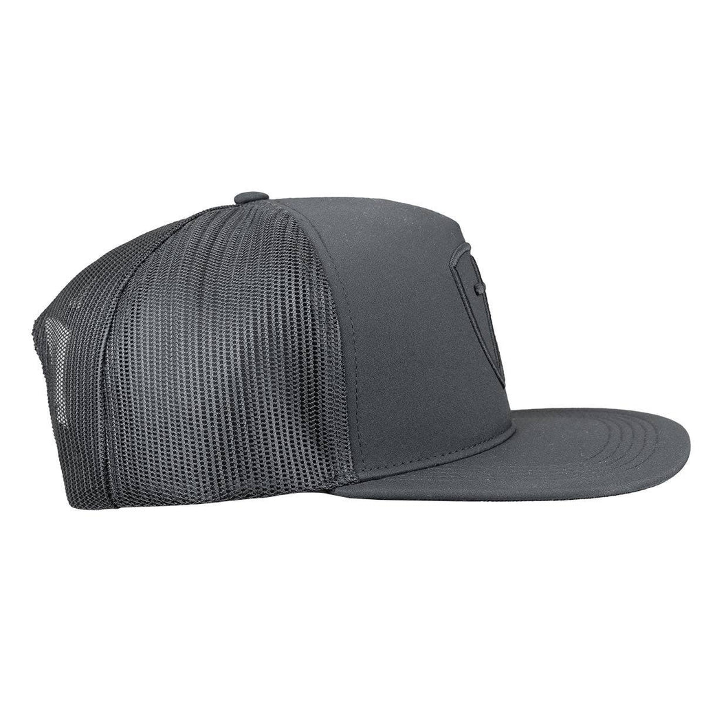 Kerusso Mens Cap Black Cross And Shield: Black / One Size Fits Most