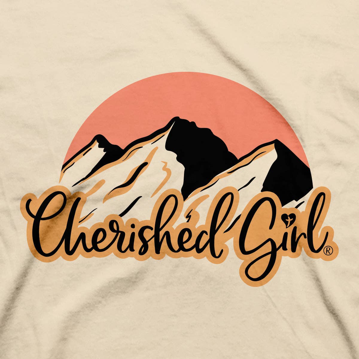 Cherished Girl Womens T-Shirt God Is Greater