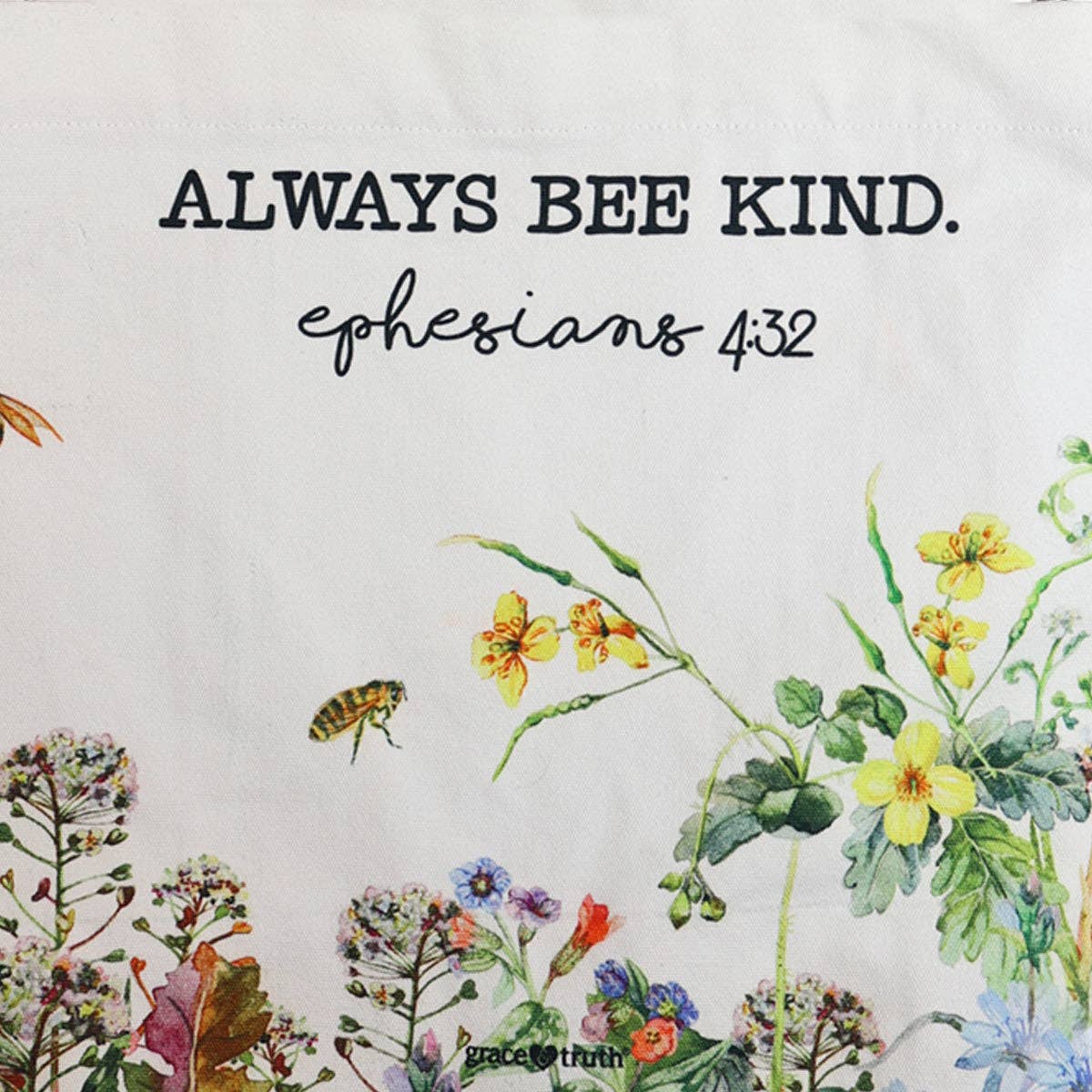 Grace & truth Womens Tote Bag Bee Kind: Multi-color