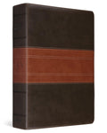 ESV Study Bible, Large Print (TruTone, Forest/Tan, Trail Design) cover image