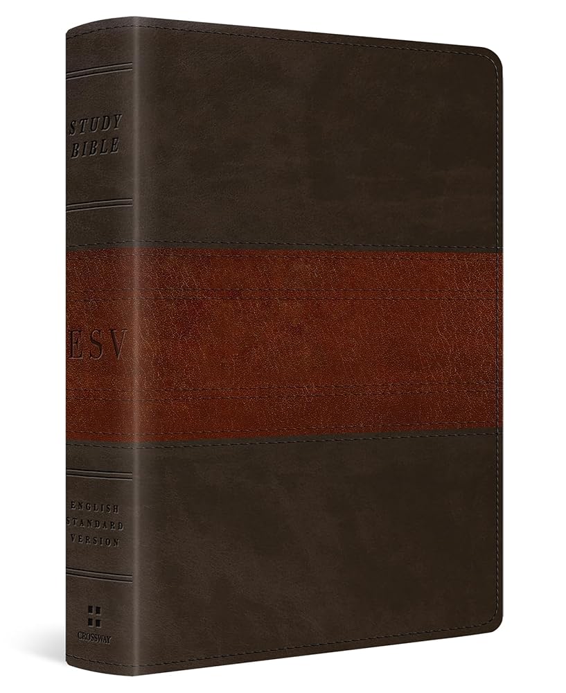 ESV Study Bible, Personal Size (TruTone, Forest/Tan, Trail Design): Holy Bible, English Standard Version cover image