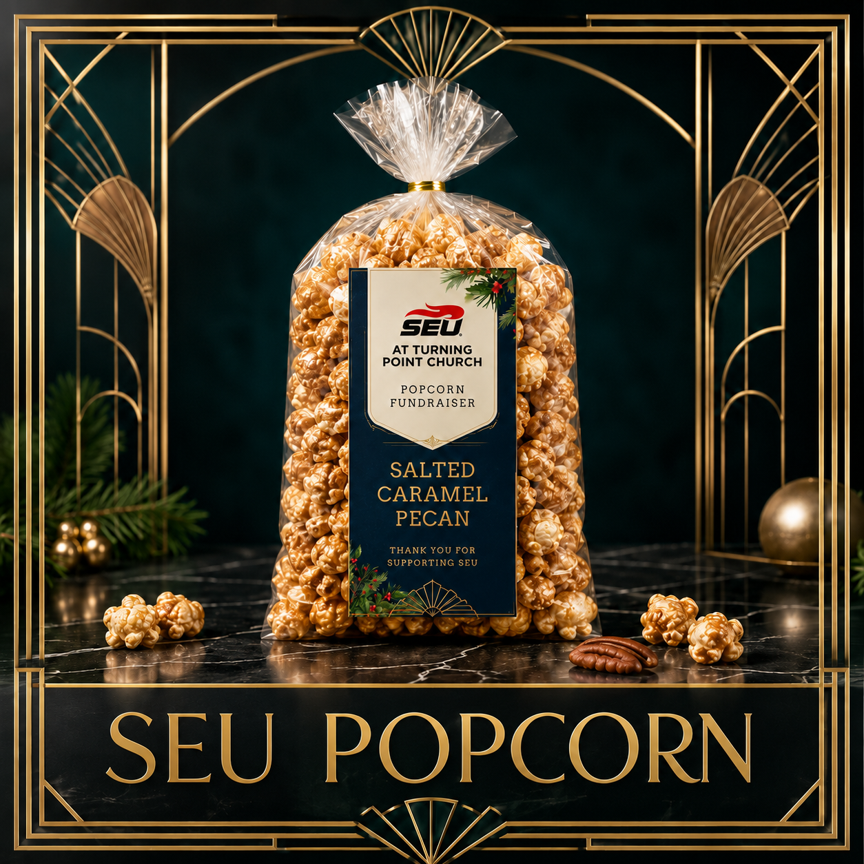 SEU Popcorn - Caramel Sea Salt with Pecan