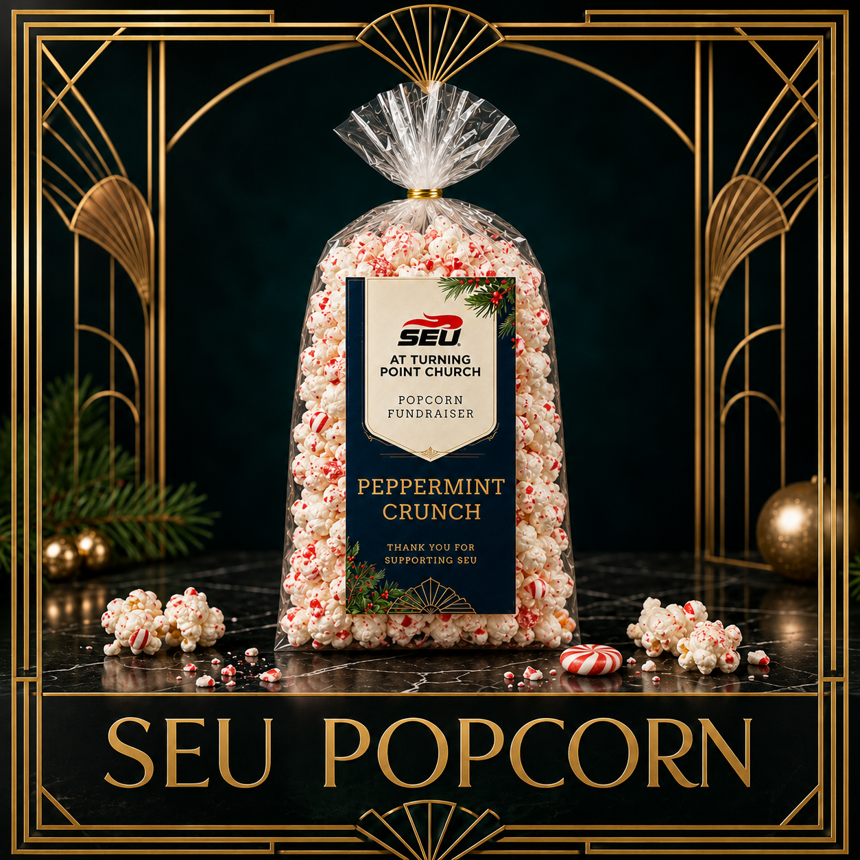 SEU Popcorn - Peppermint Crunch