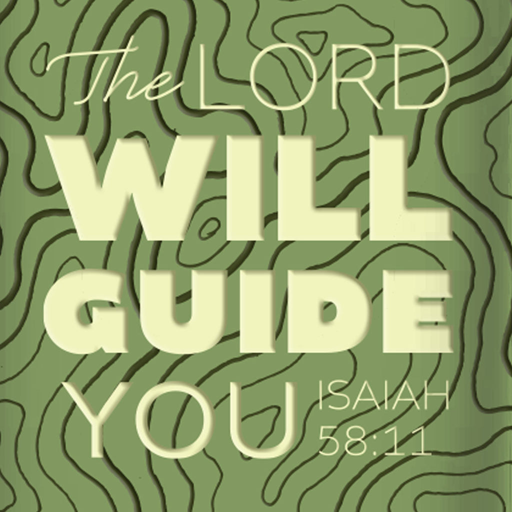 Kerusso 30oz Stainless Steel Mug with Straw The Lord Will Guide You