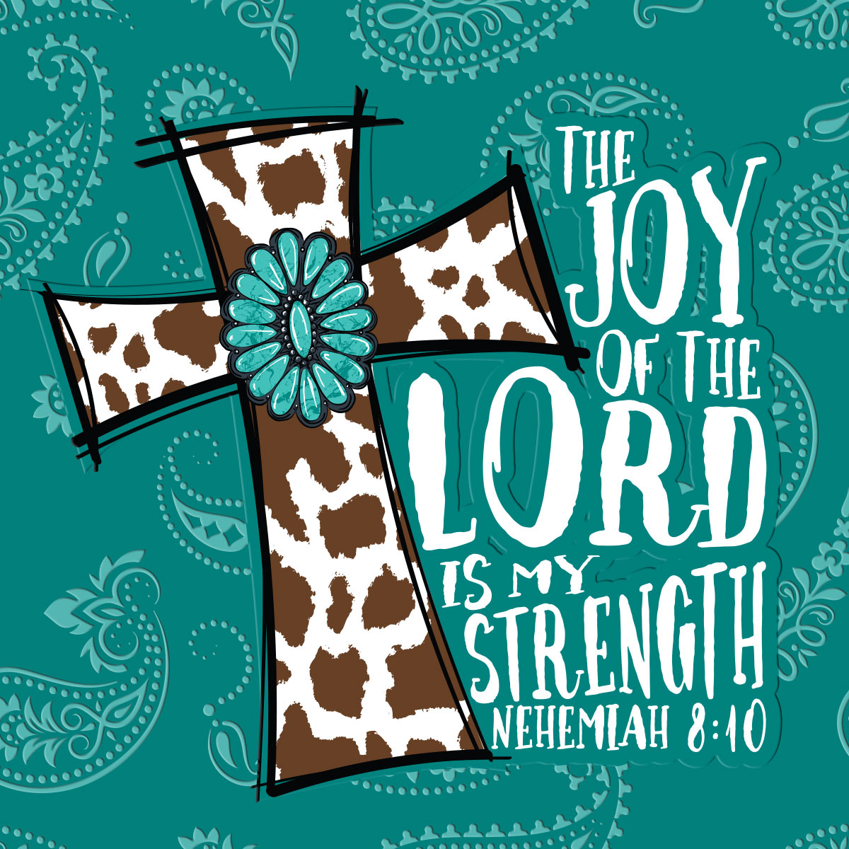 Kerusso 30oz Stainless Steel Mug with Straw The Joy of the Lord is My Strength