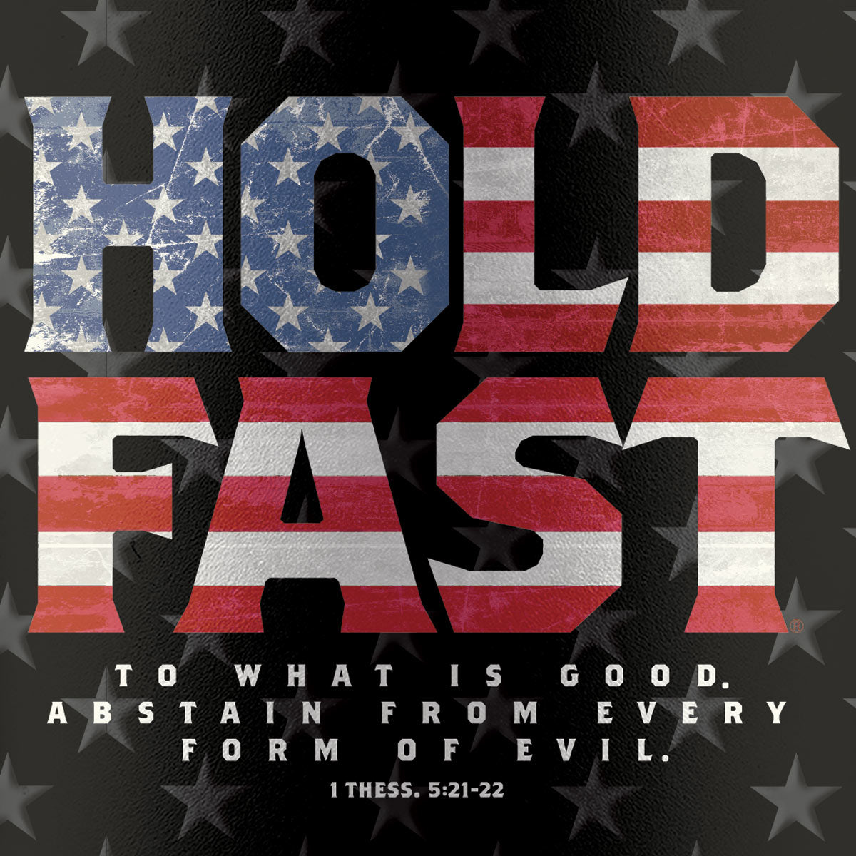 Kerusso American Flag Design Black 40 Ounce Lidded Stainless Steel Travel Tumbler with Straw, Hold Fast to What is Good