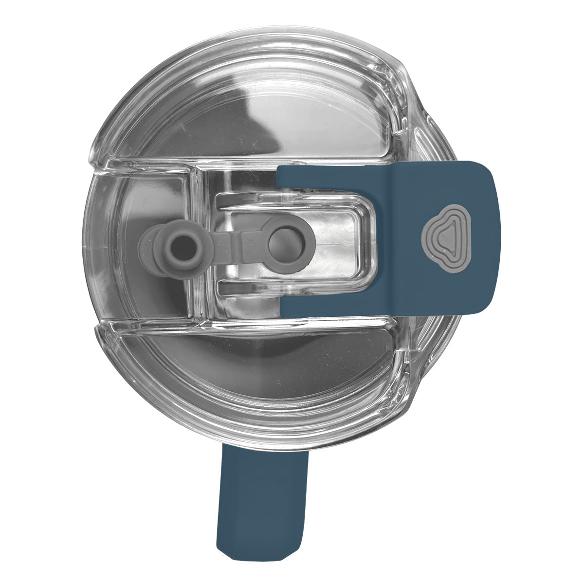 Kerusso Blue and Orange 40 Ounce Lidded Stainless Steel Travel Tumbler with Straw, Wings Like Eagles