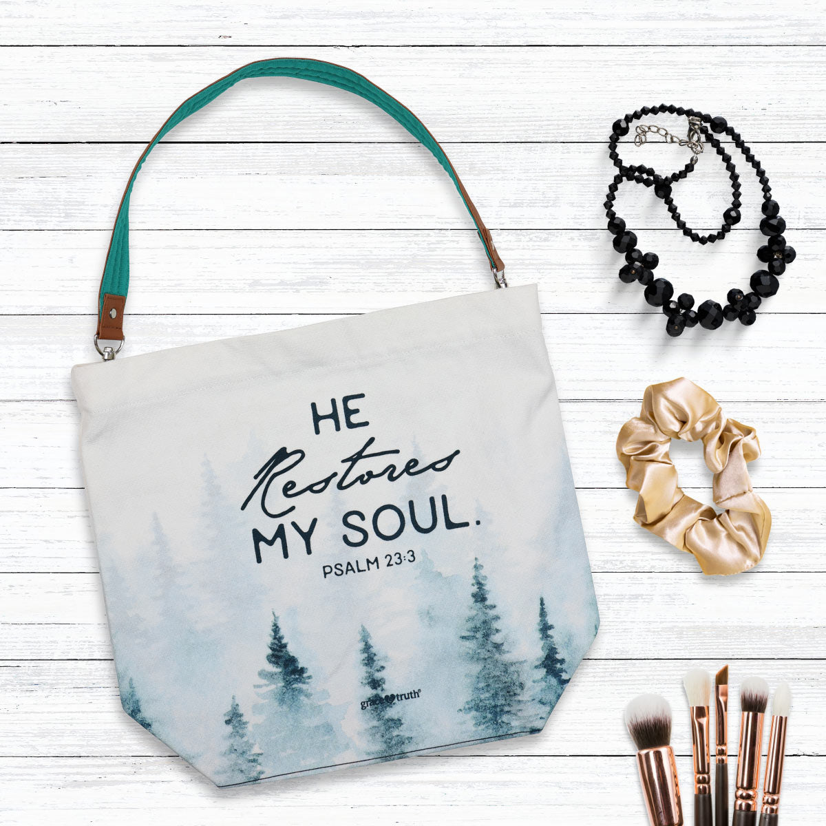 grace & truth Tote Bag - He Restores